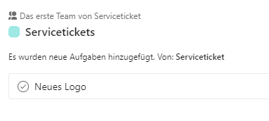 asana neues Ticket