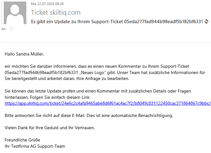 Email neuer Kommentar