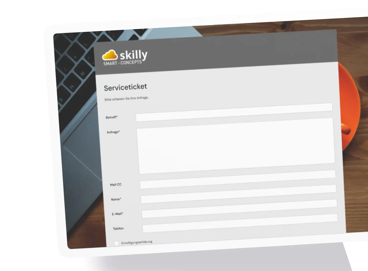 skilly Serviceticket Screenshot